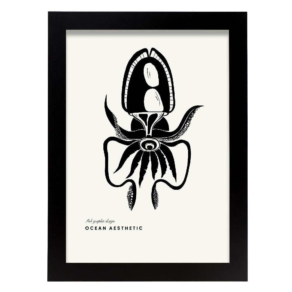 nacnic Cartel de Eye-Flash Squid