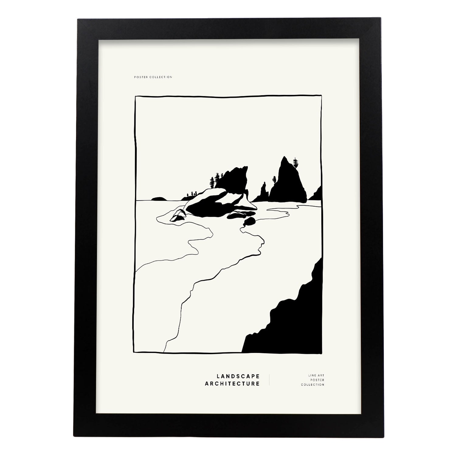 Nacnic Cartel De Montaña Y Océano