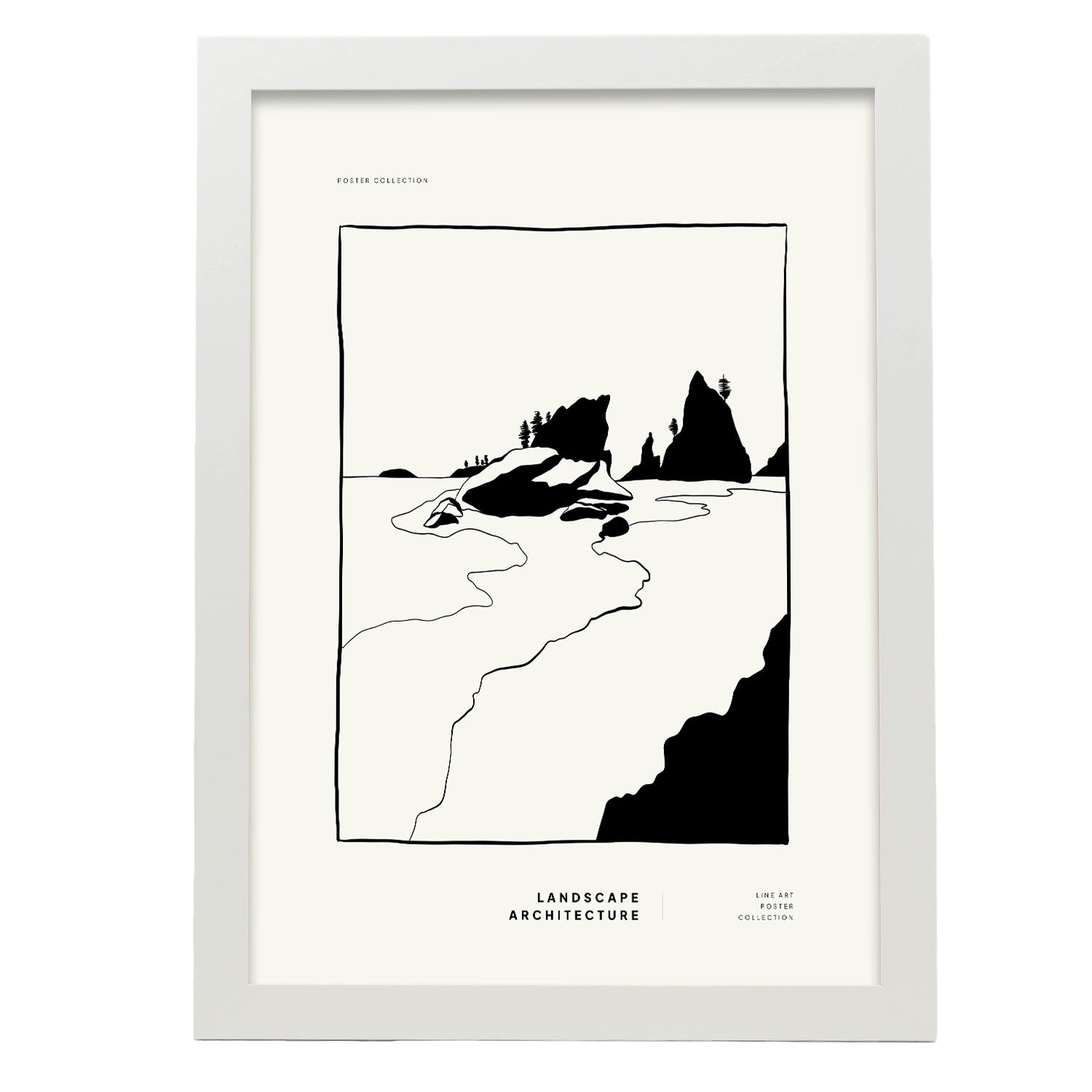 Nacnic Cartel De Montaña Y Océano