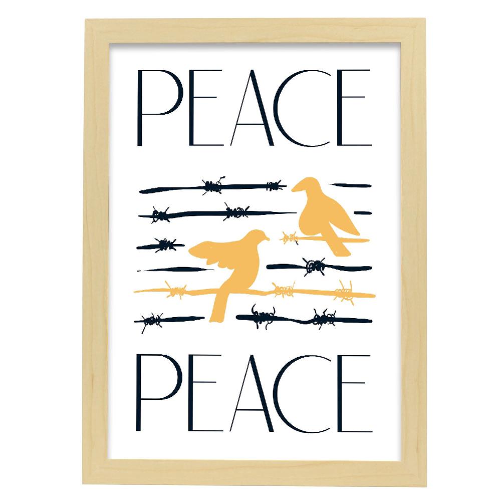 Nacnic "Cartel De Paz En Lugar De Guerra"