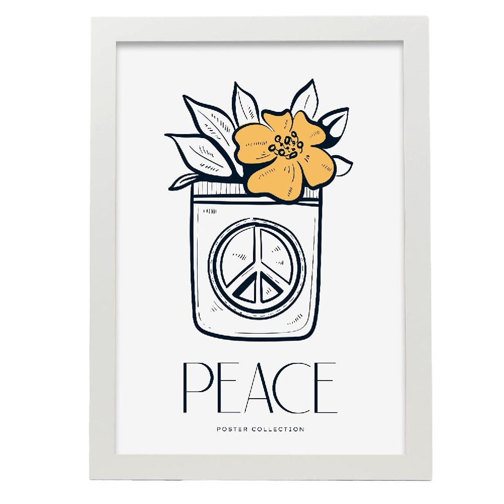Nacnic Cartel De Peace Flower