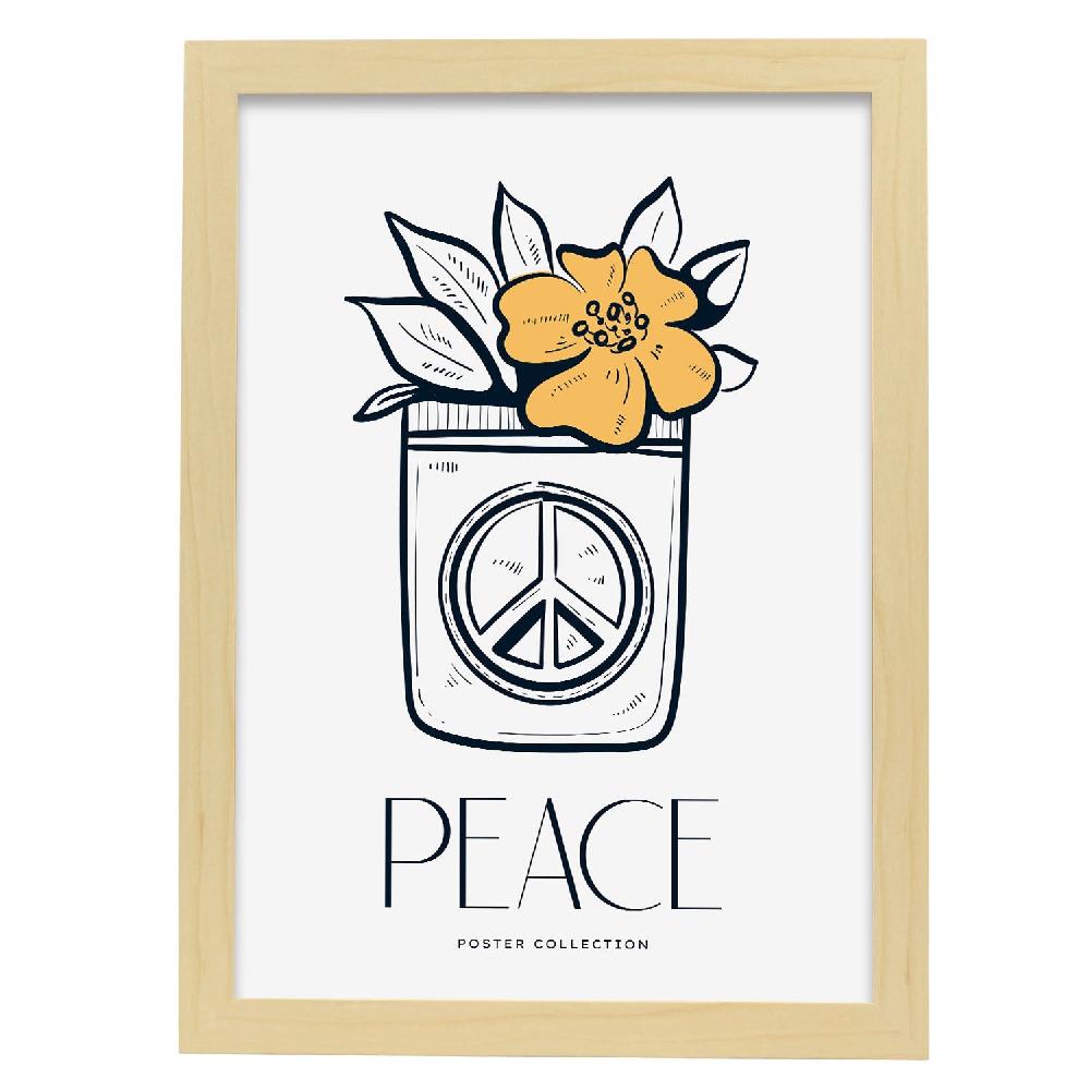 Nacnic Cartel De Peace Flower