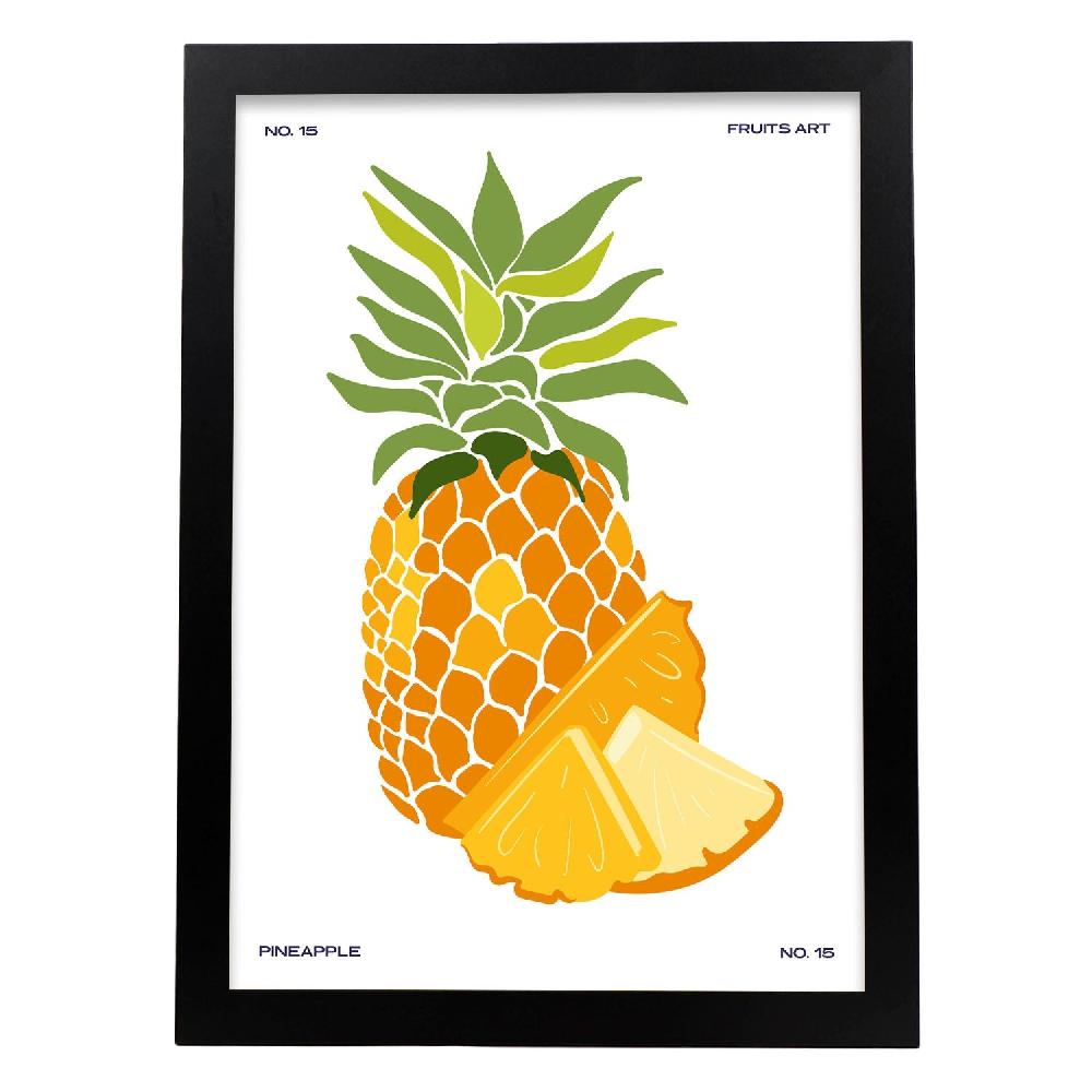 Nacnic Cartel De Piña Con Rodajas