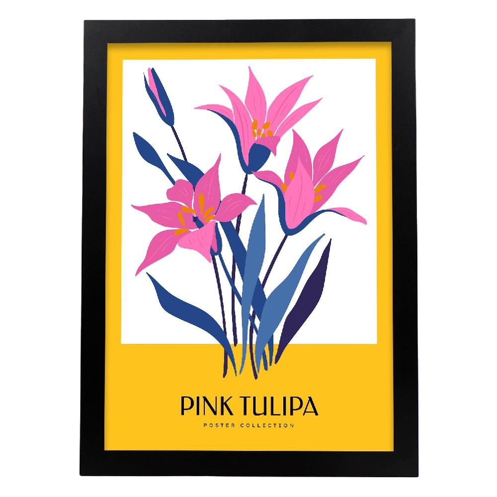 Nacnic Cartel De Pink Tulip