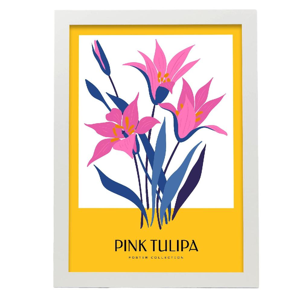 Nacnic Cartel De Pink Tulip