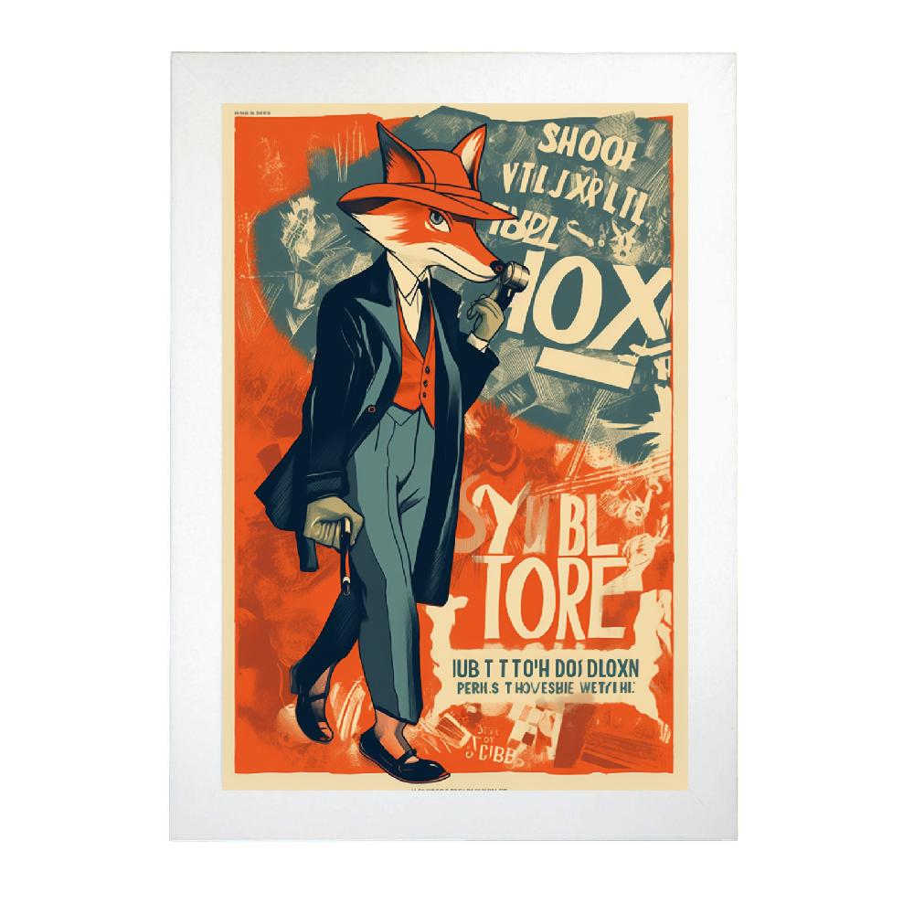 Nacnic Cartel De Poster Fox Detectives