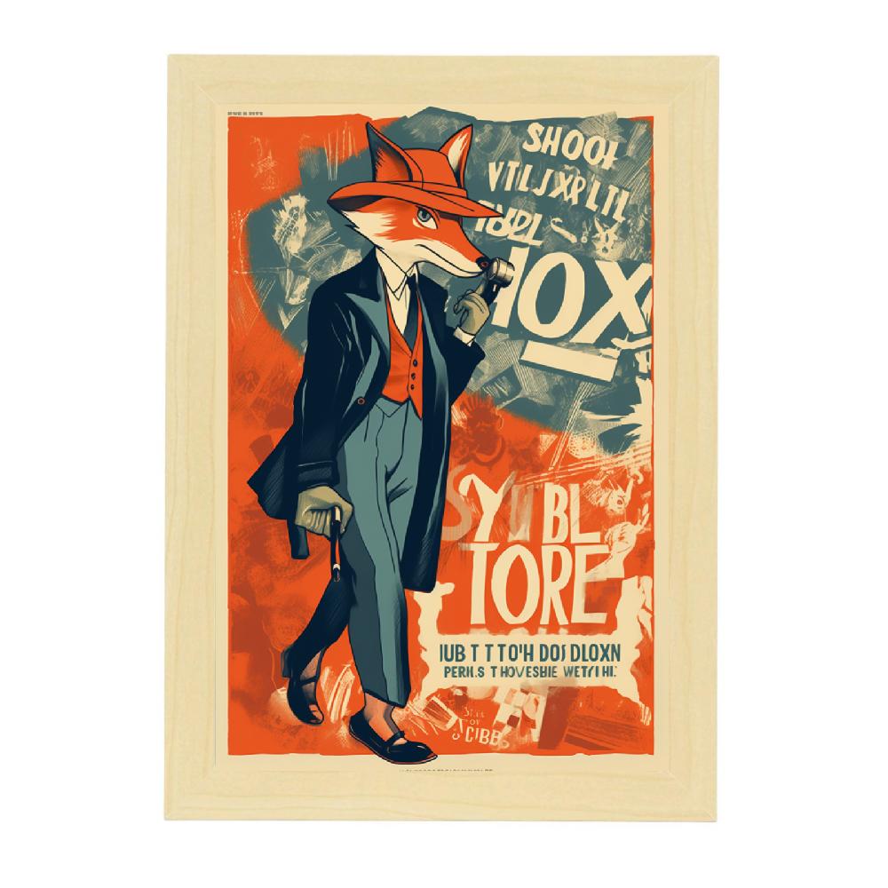 Nacnic Cartel De Poster Fox Detectives