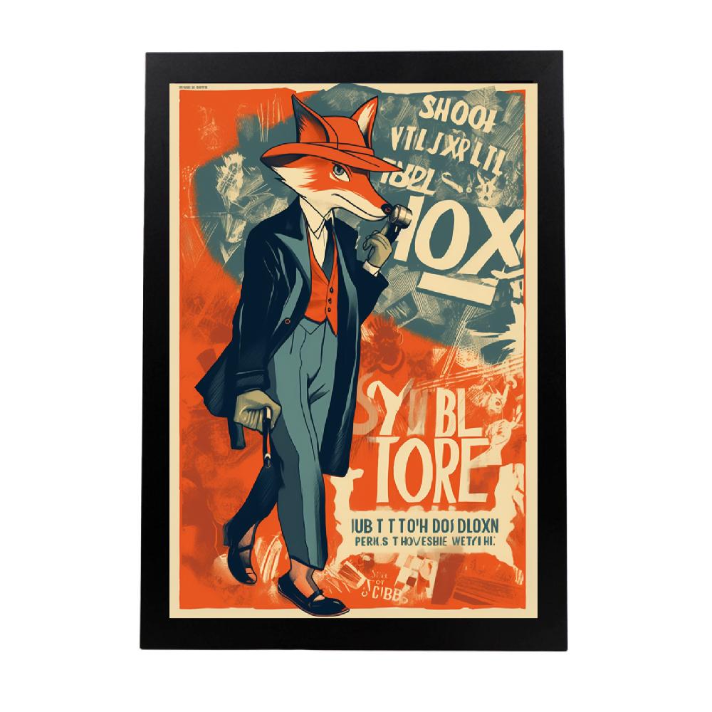 nacnic Cartel de Poster Fox Detectives