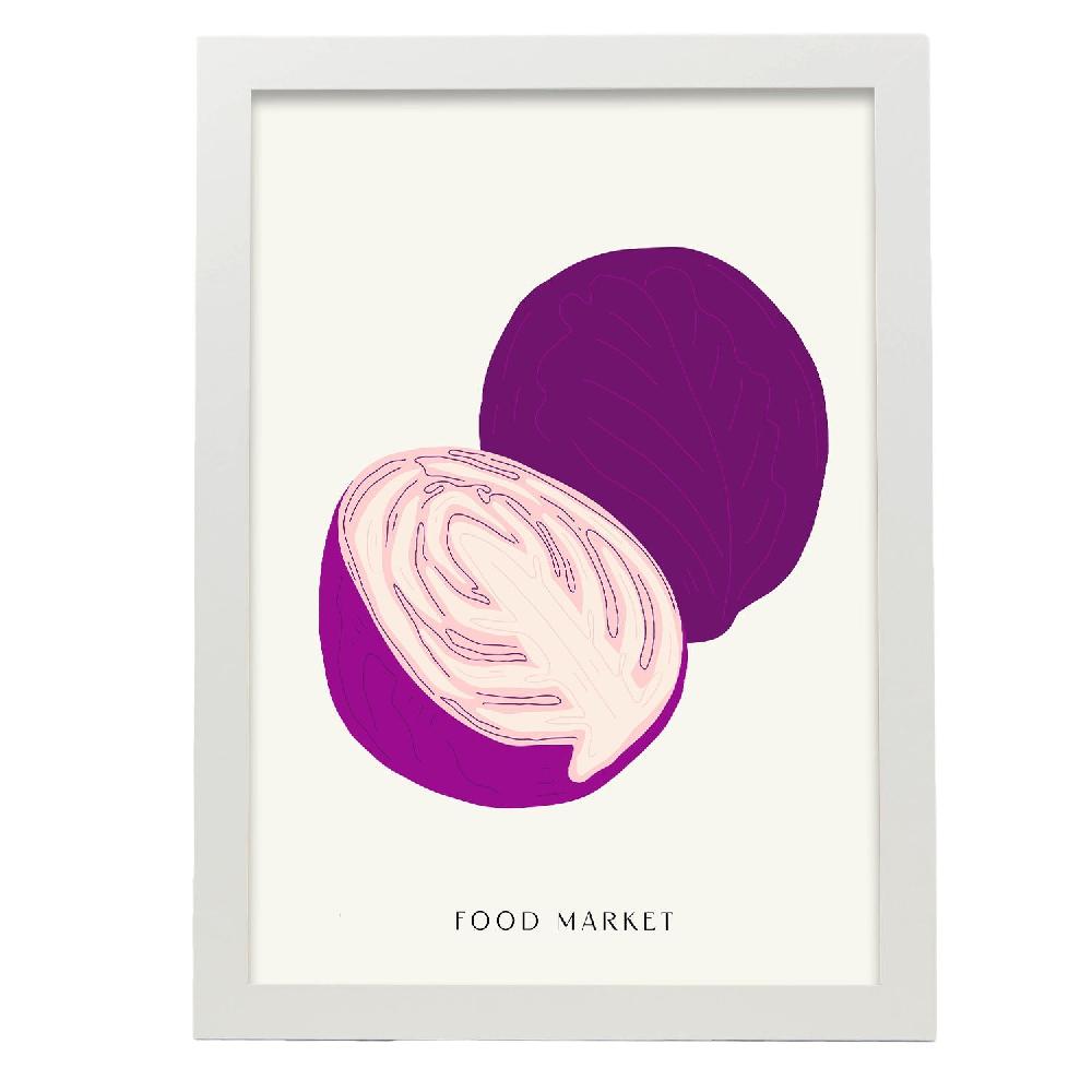 Nacnic Cartel De Purple Cabbage