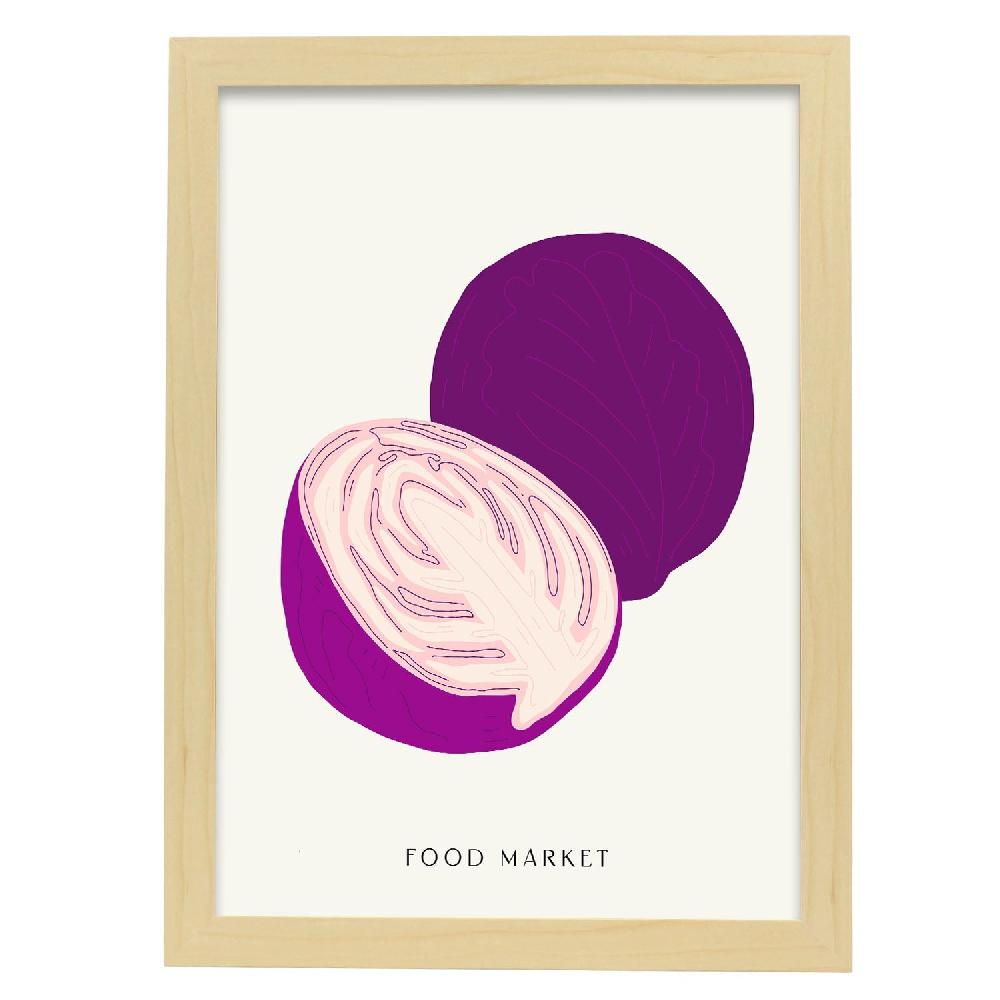 Nacnic Cartel De Purple Cabbage
