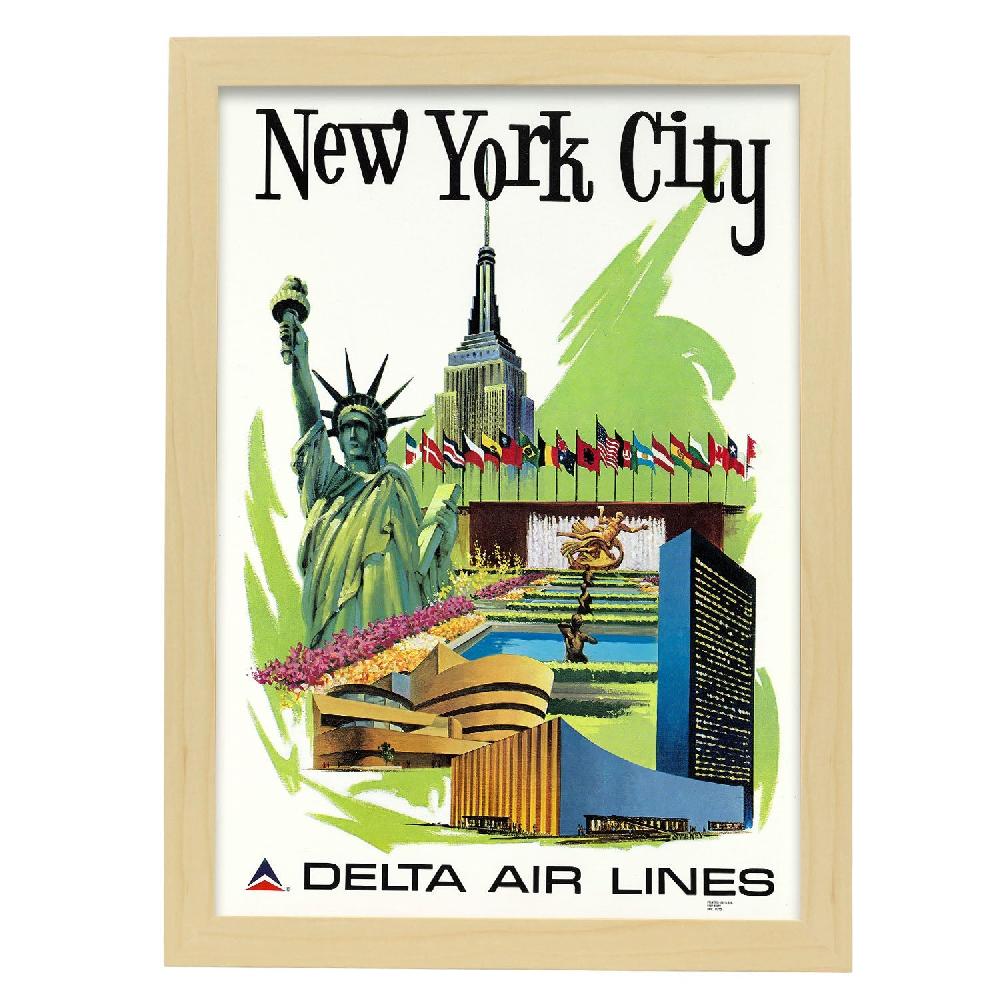 Nacnic Cartel Delta Nueva York Años 1960
