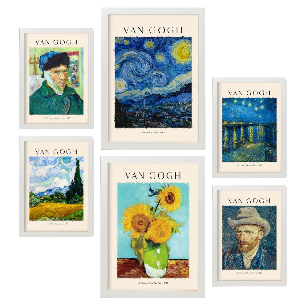 Nacnic Conjunto De 6 Láminas De Van Gogh
