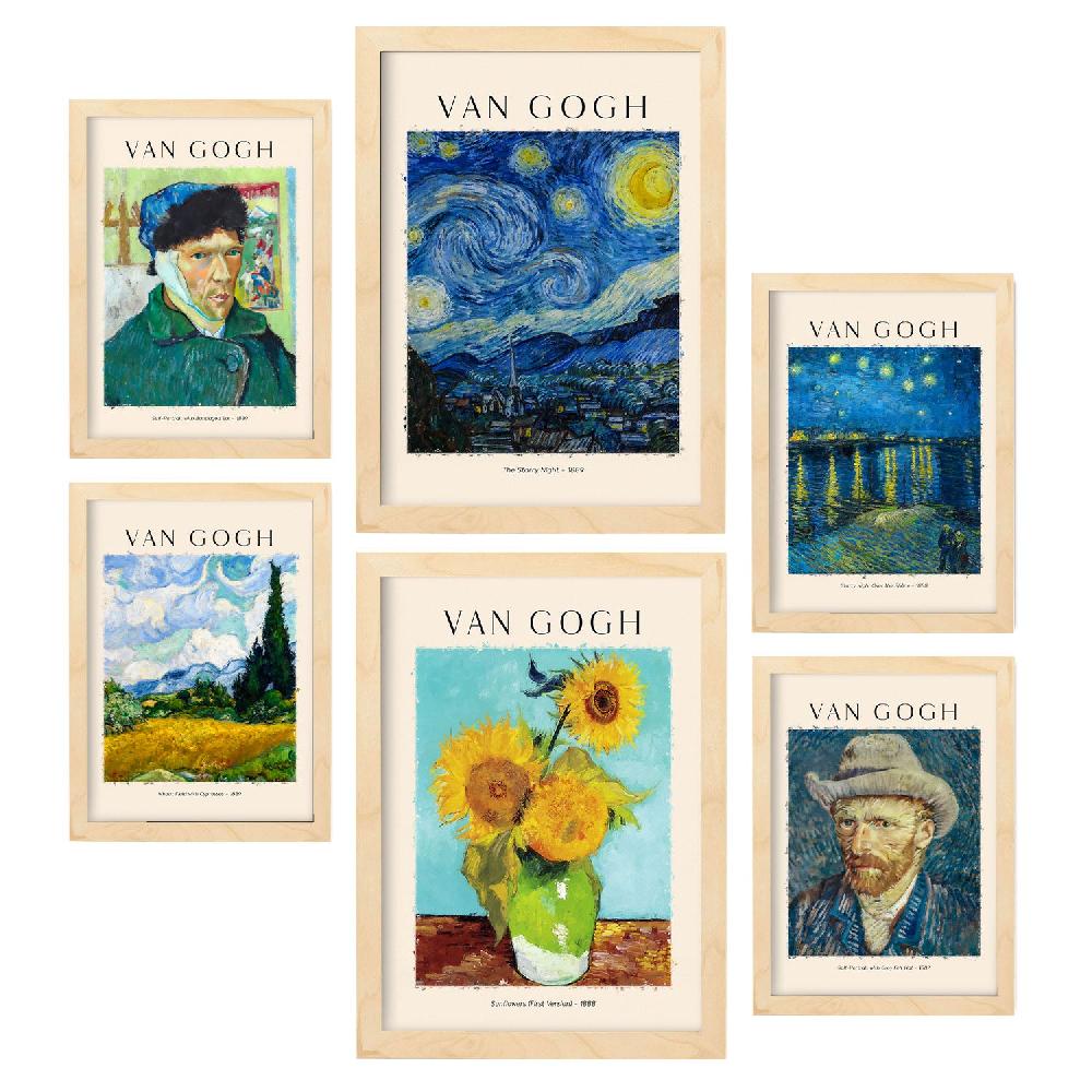 Nacnic Conjunto De 6 Láminas De Van Gogh