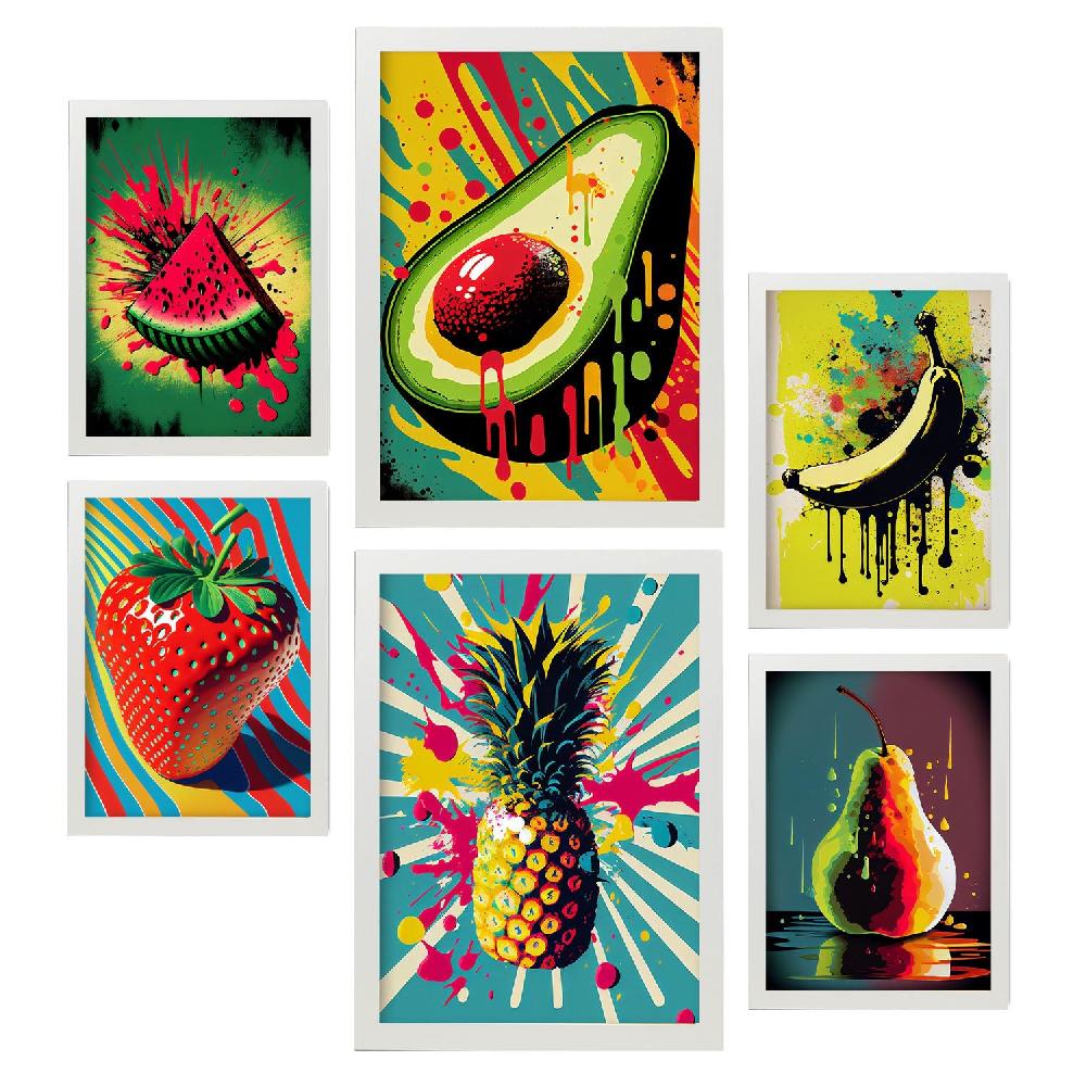 Nacnic Conjunto Pop Art Verduras Nacnic Laminas