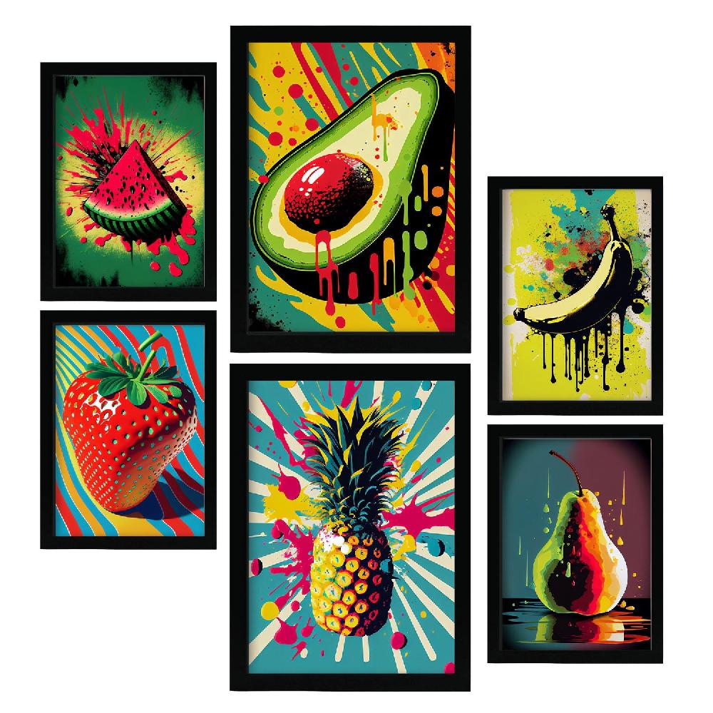 nacnic Conjunto Pop Art Verduras Nacnic Laminas