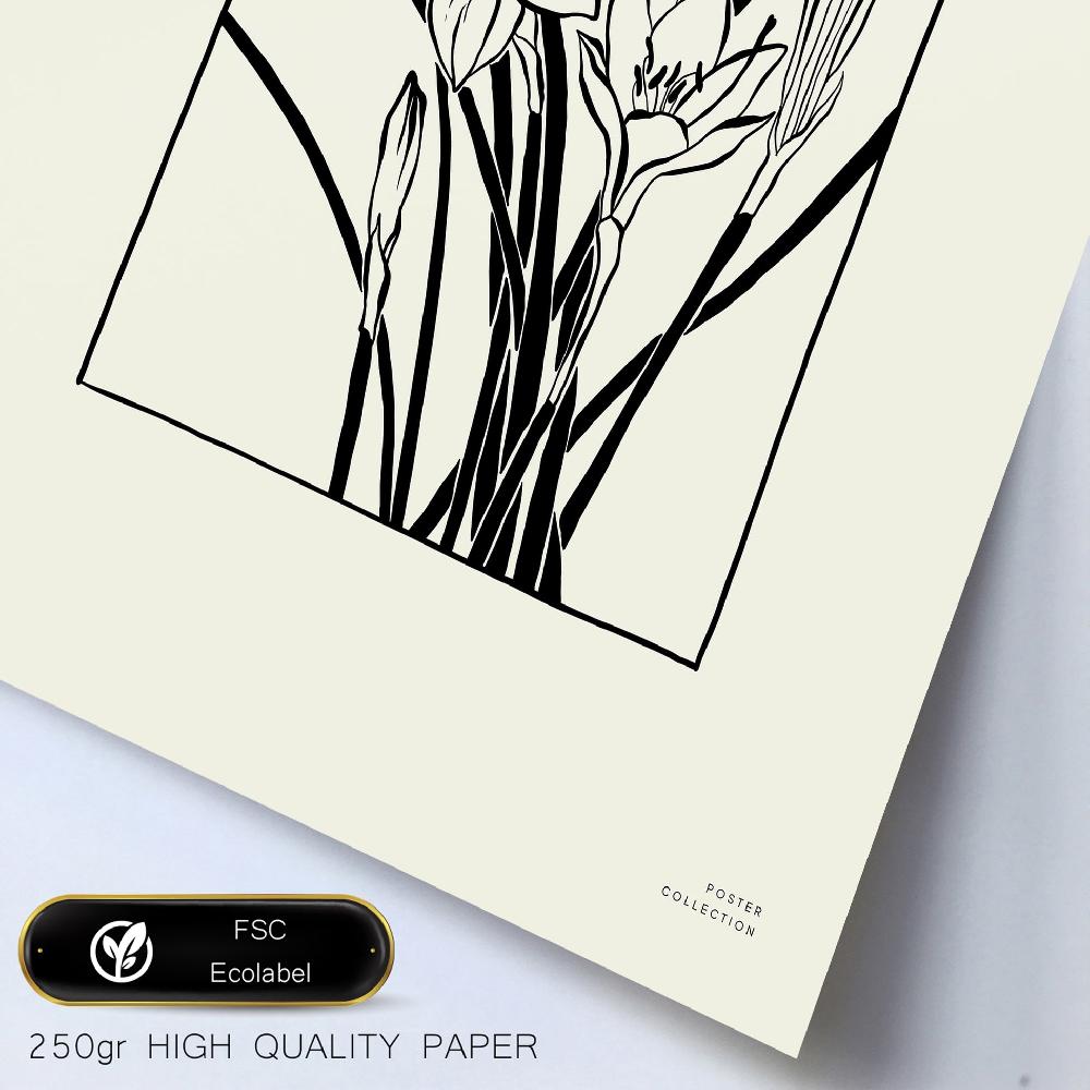 Nacnic Floral B&W