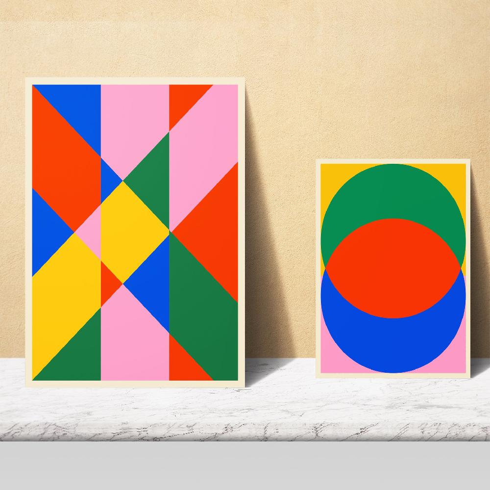 Nacnic Geometrico Bauhaus Lleno De Color