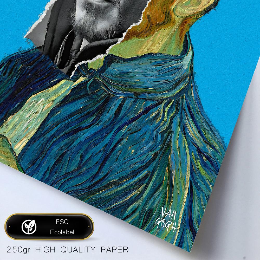 Nacnic Iconic Frida Van Gogh Pop Art