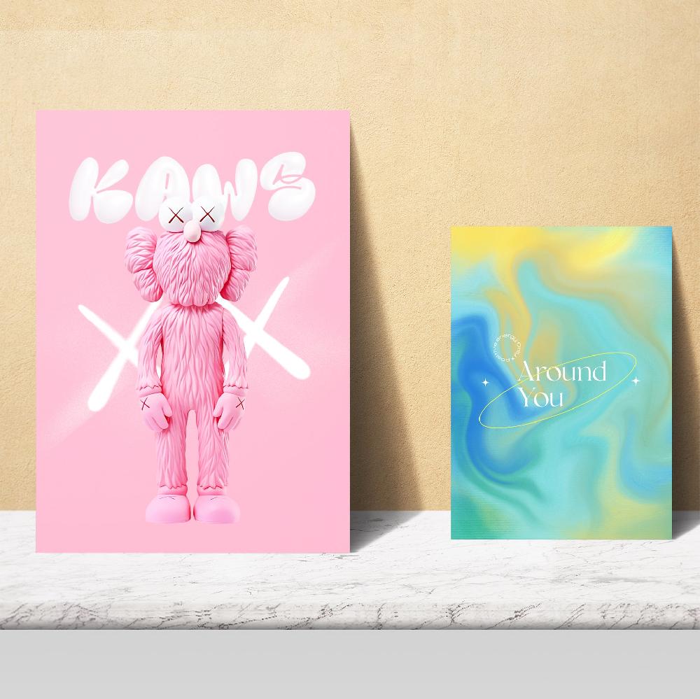 Nacnic Iconic Frida Van Gogh Pop Art