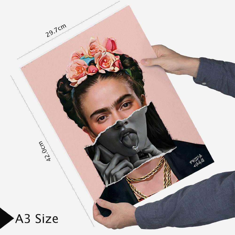 Nacnic Iconic Frida Van Gogh Pop Art