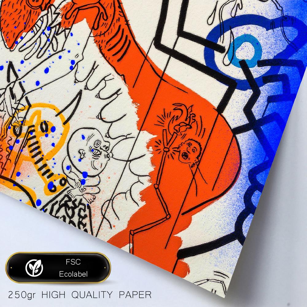 Nacnic Iconic Keith Haring Pop Art