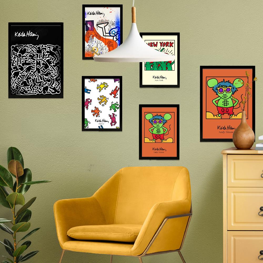 nacnic Iconic Keith Haring Pop Art