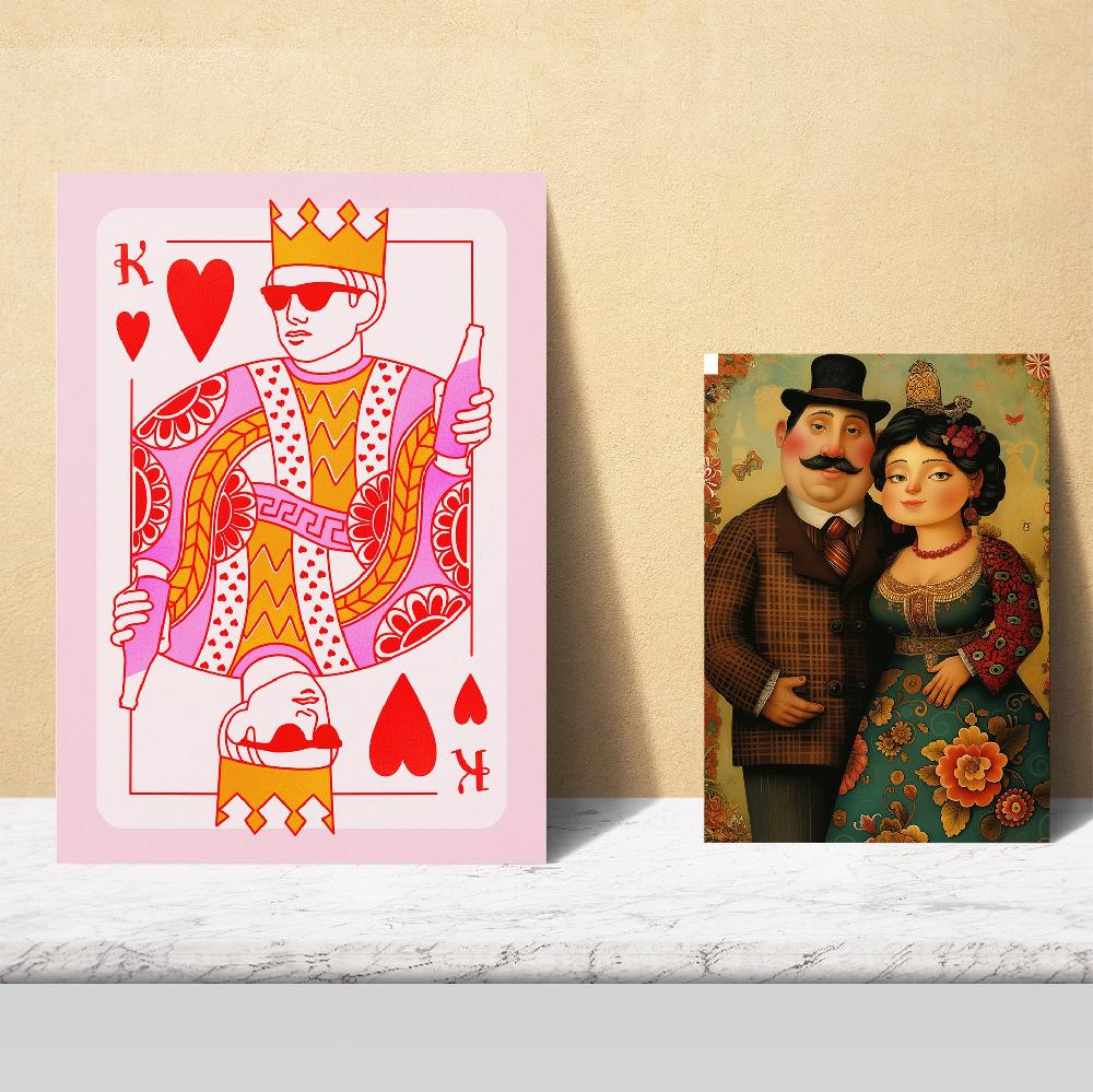 Nacnic Illustraciones De Arte Moderno Tonos Rosas