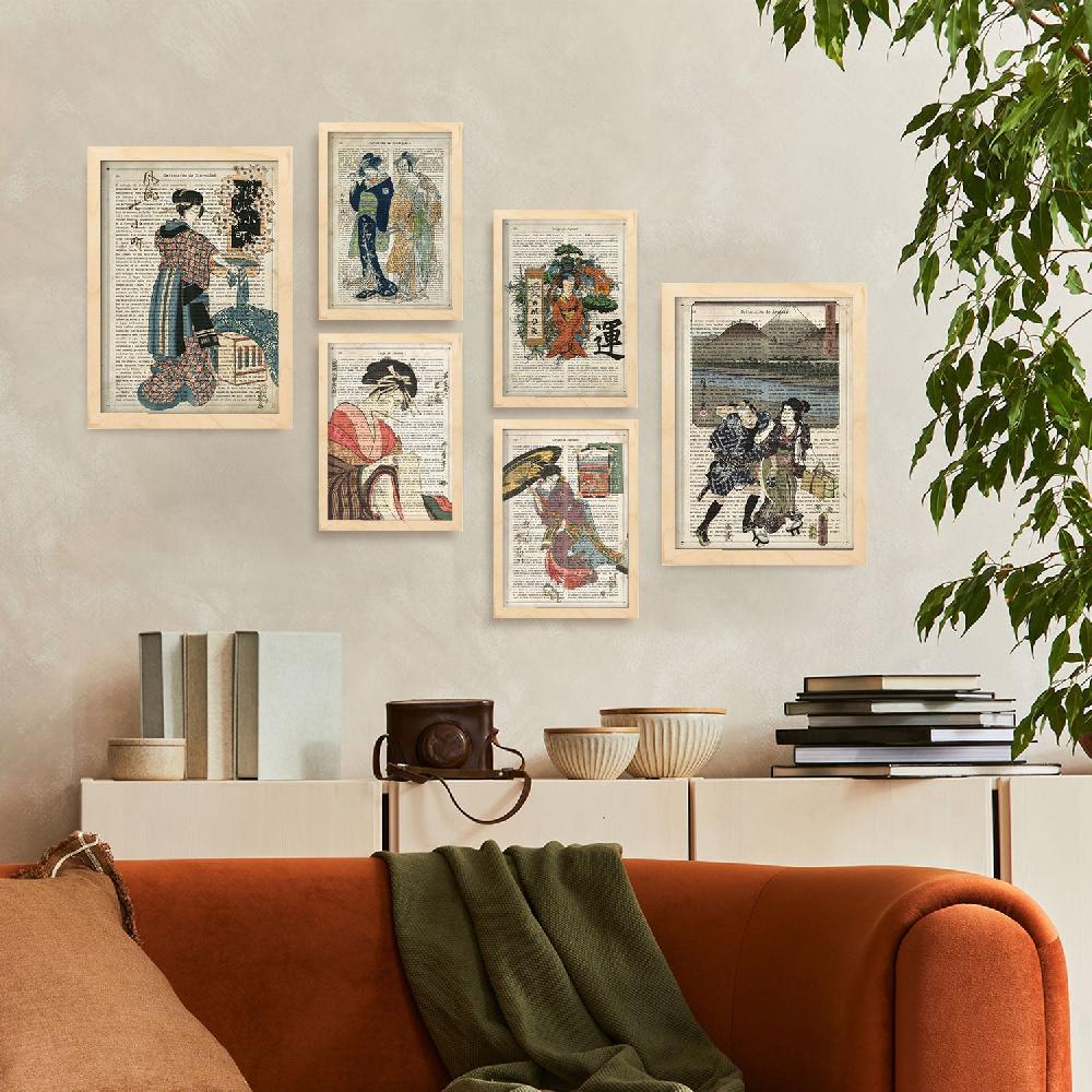 Nacnic Nacnic Japon Laminas Estéticas Para Dormitorio