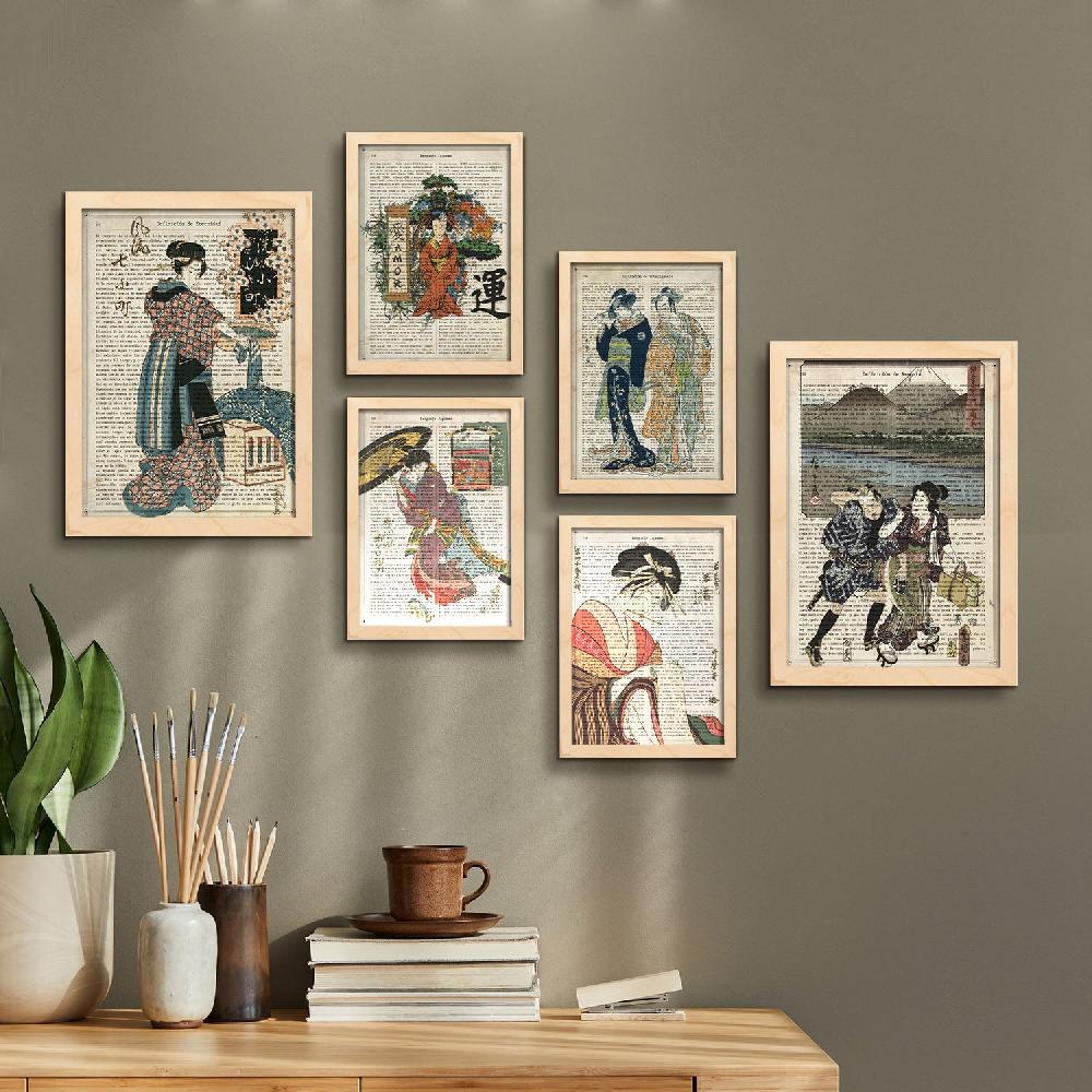 Nacnic Nacnic Japon Laminas Estéticas Para Dormitorio