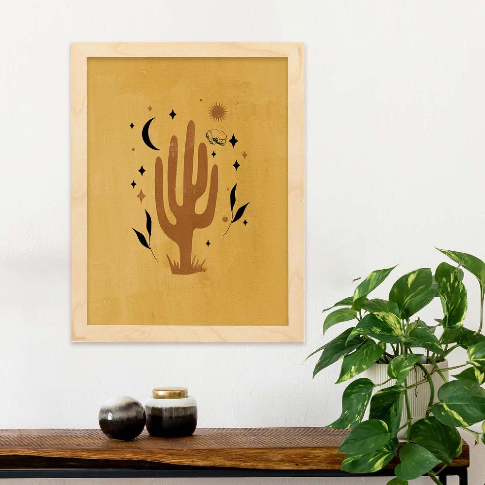 Nacnic Lámina Abstracta De Plantas 'Acuarela 16'