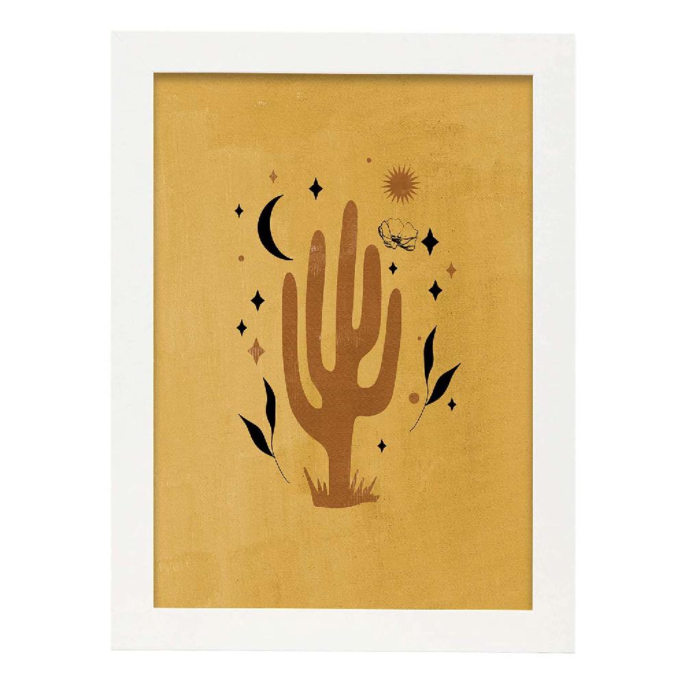 Nacnic Lámina Abstracta De Plantas 'Acuarela 16'