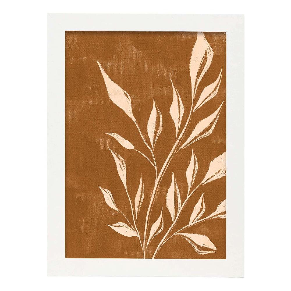 Nacnic Lámina Abstracta De Plantas 'Acuarela 6'