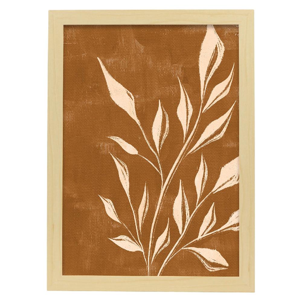 Nacnic Lámina Abstracta De Plantas 'Acuarela 6'