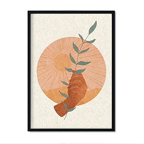 nacnic Lámina Abstracta en Tonos Pastel Neutral 1