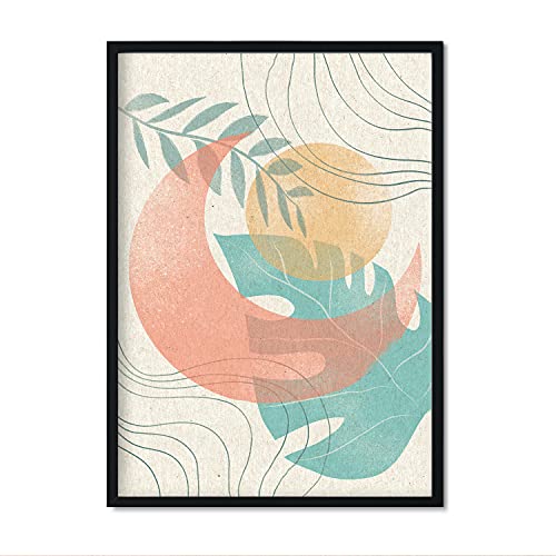 nacnic Lámina Abstracta Neutral 11 en Tonos Pastel