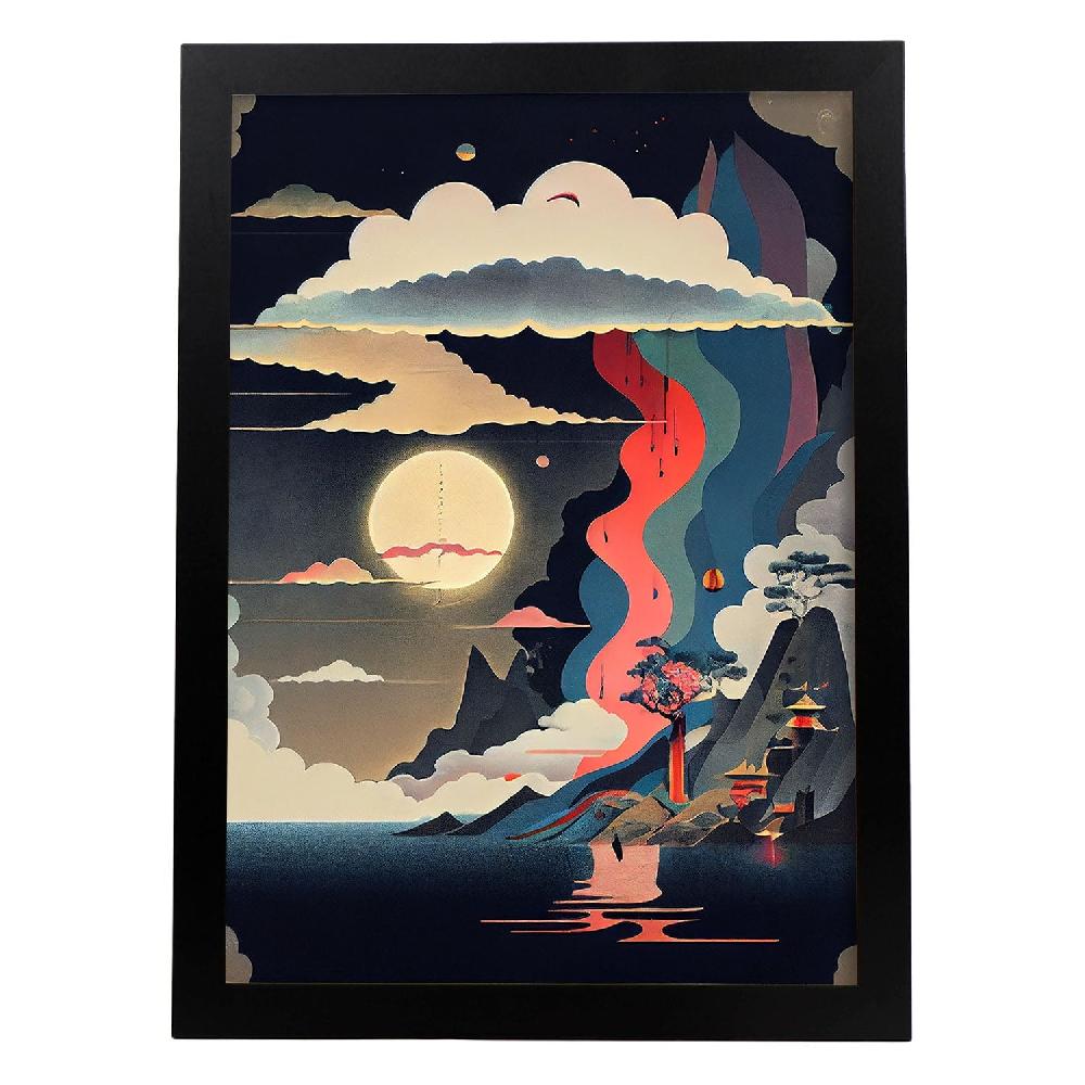 nacnic Lámina Abstracta Surreal Ukiyo 38 de Nacnic