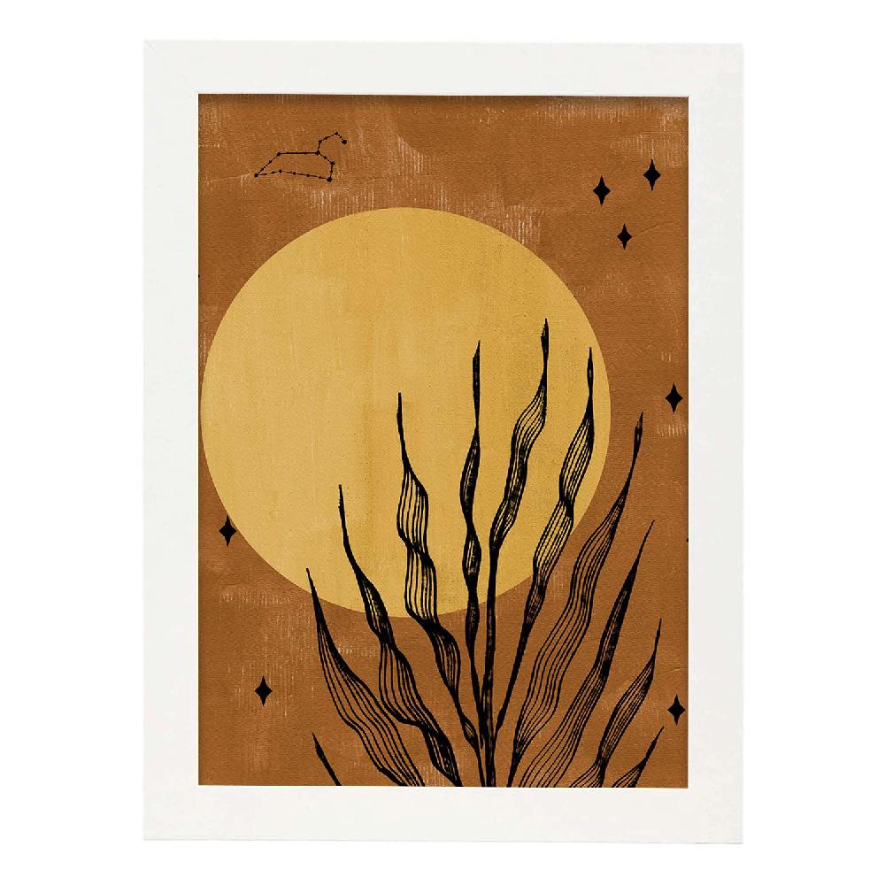 Nacnic Lámina Acuarela 8 De Plantas Abstractas