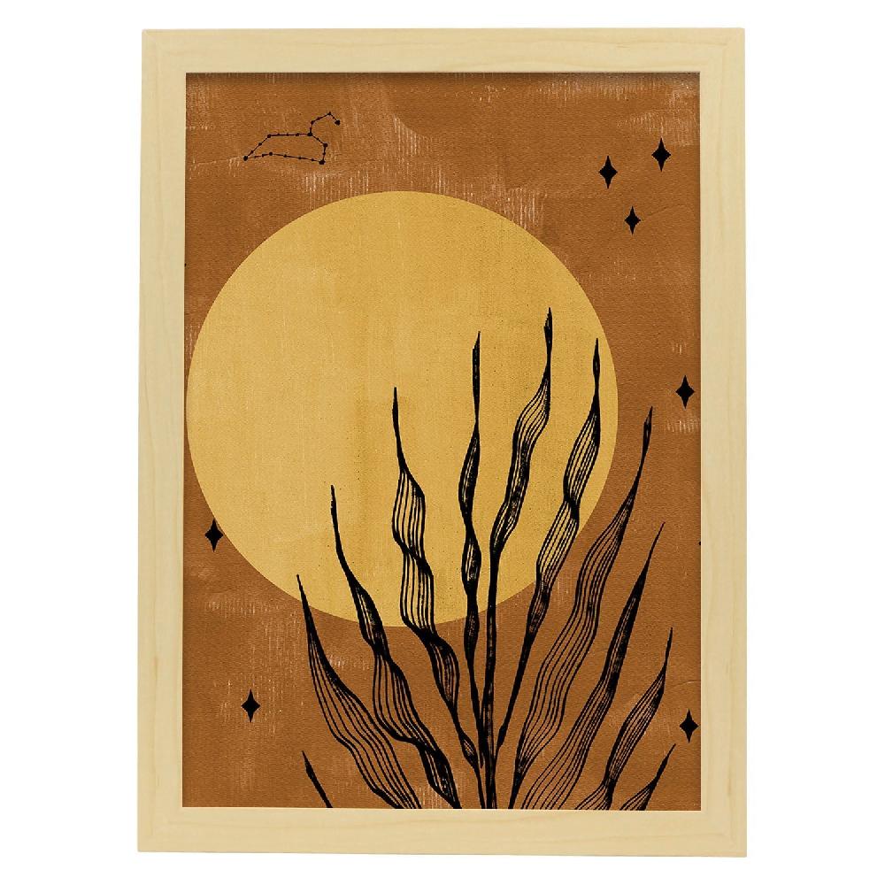 Nacnic Lámina Acuarela 8 De Plantas Abstractas