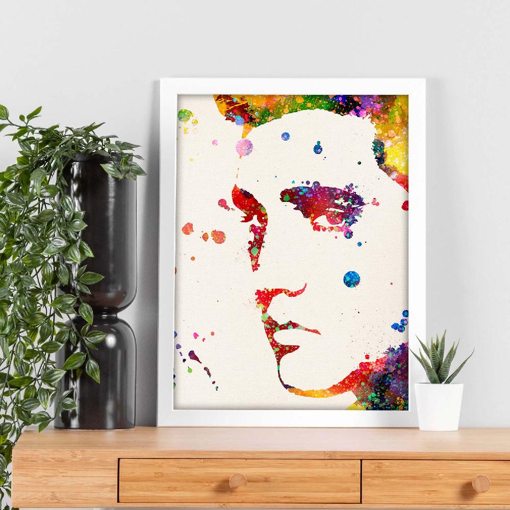 Nacnic Lámina Acuarela De Elvis Presley