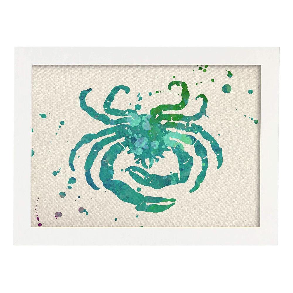 Nacnic Lámina Acuarela Signo Zodiacal Cancer