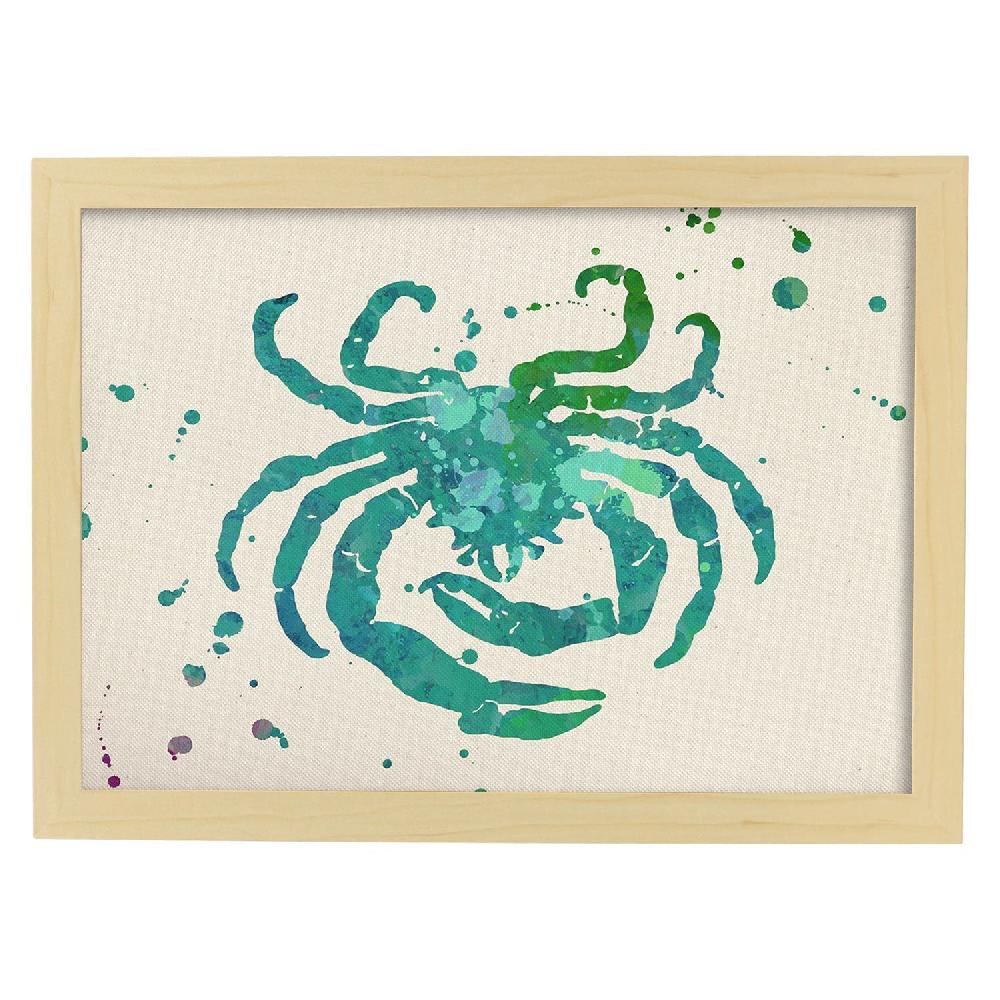 Nacnic Lámina Acuarela Signo Zodiacal Cancer