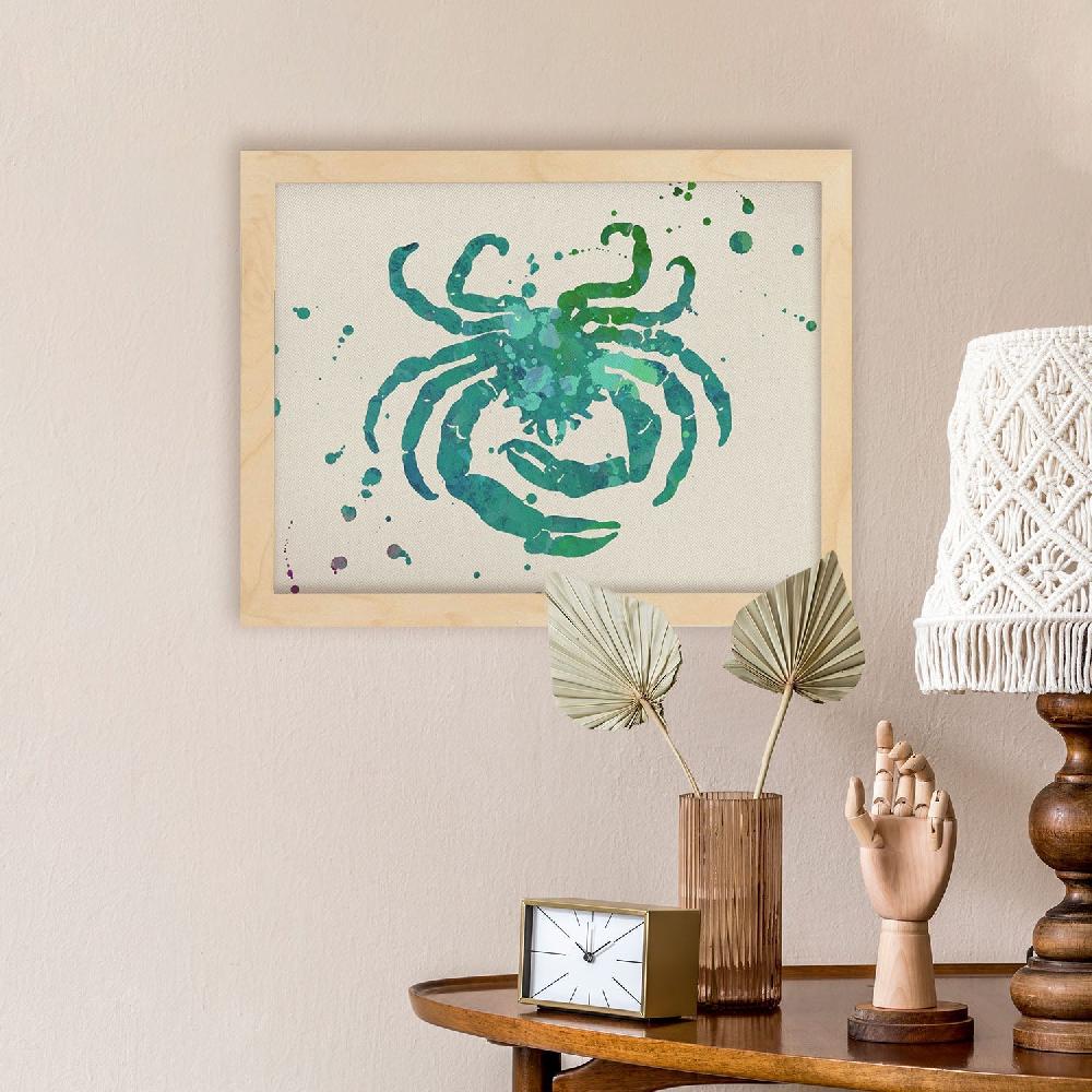 nacnic Lámina Acuarela Signo Zodiacal Cancer