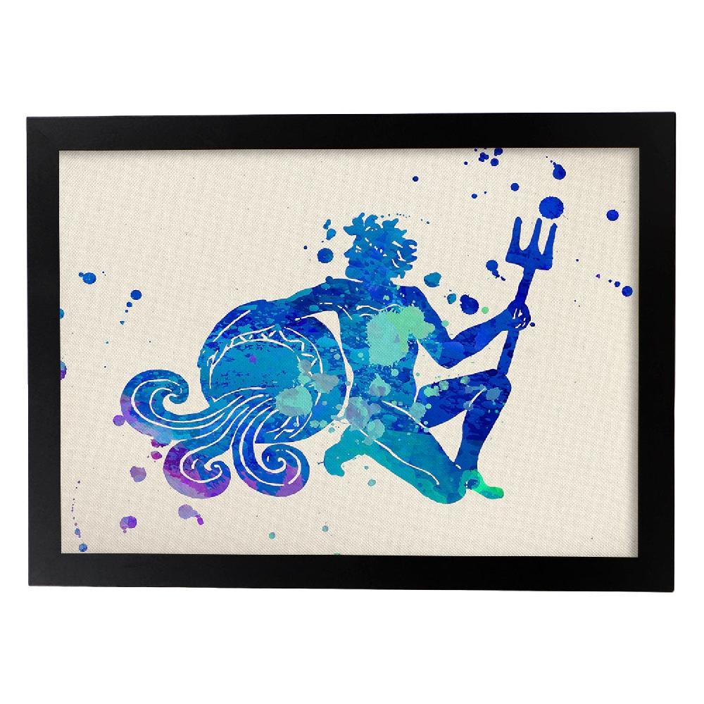 Nacnic Lámina Acuario Estilo Acuarela Zodiacal
