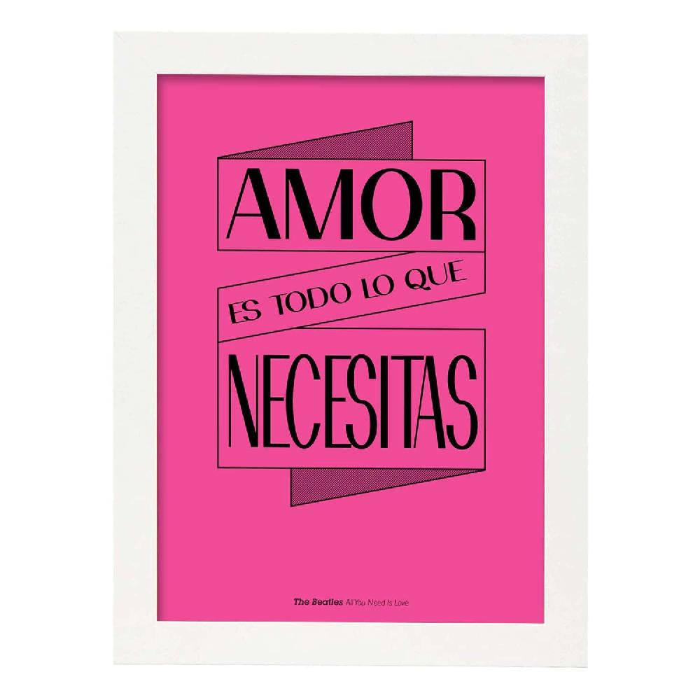 Nacnic Lámina Amor Es Todo Lo Que Necesitas