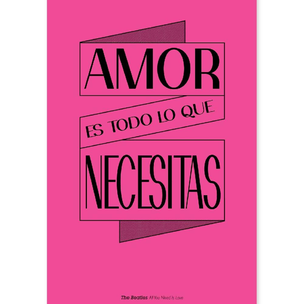 nacnic Lámina Amor es Todo Lo Que Necesitas