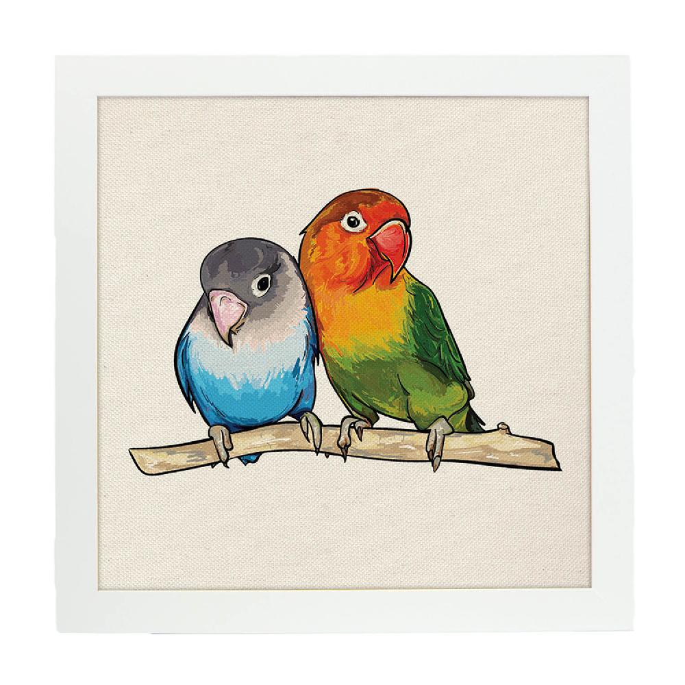 Nacnic Lámina Amor Infinito Con Dibujos De Pájaros
