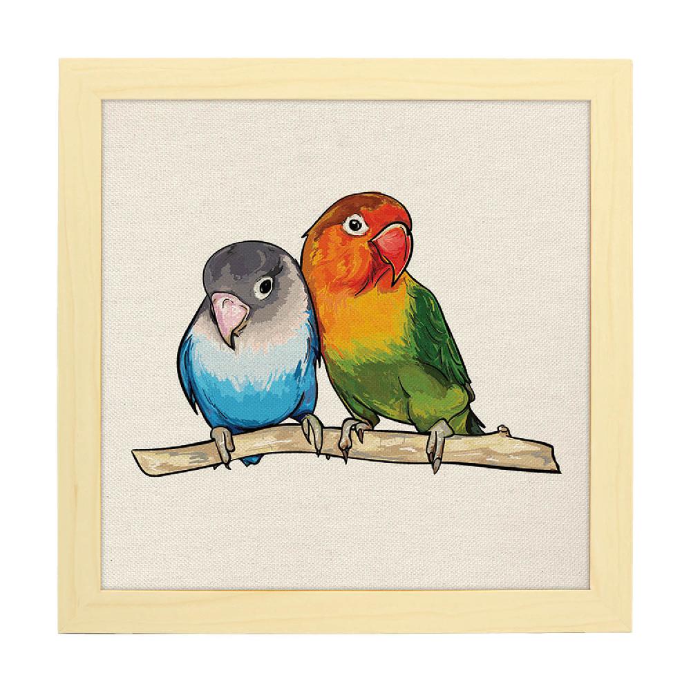 Nacnic Lámina Amor Infinito Con Dibujos De Pájaros