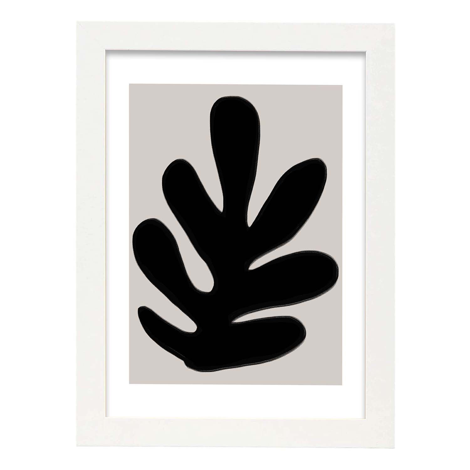 Nacnic Lamina Artística Abstracta Moderno Negro 03