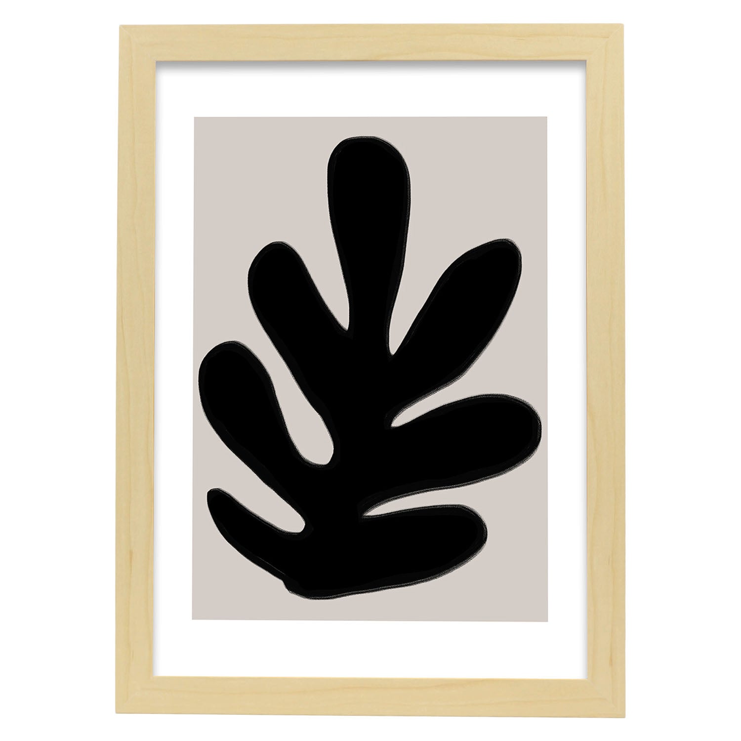 Nacnic Lamina Artística Abstracta Moderno Negro 03