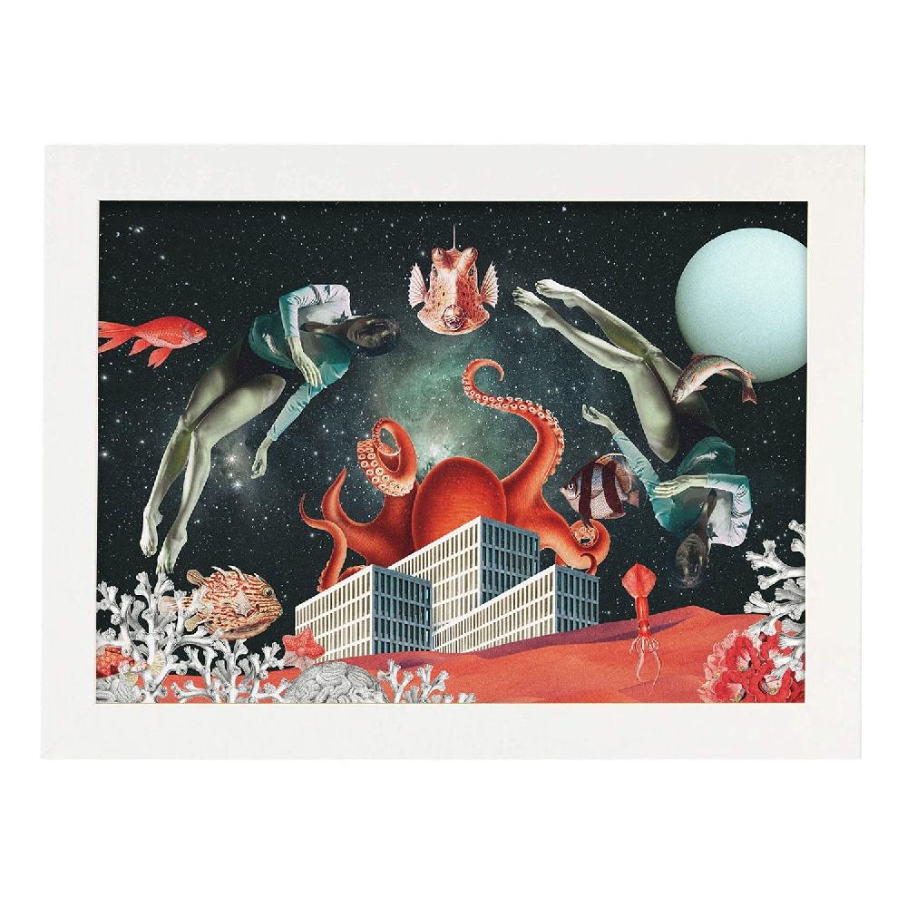 Nacnic Lamina Artística De Collage Sea Space
